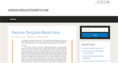 Desktop Screenshot of greenjobsauthority.com